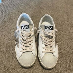 GGDB White and Silver Sneakers